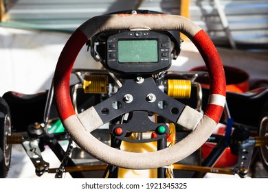 Kart Steering Wheel. Worn Steering Wheel