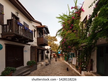 KAS,ANTALYA, TURKEY, 10/15/2018 ; Tourist View Of Kas District Square. Antalya Is The Cutest Resort Town Of Antalya, Famous For Its Scuba Diving Centers.
