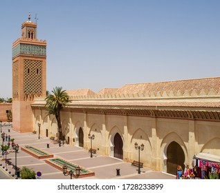 The Kasbah Mosque Located In The Old Kasbah Of Marrakech.
