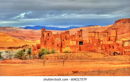 Kasbah Tamdaght, An Ancient Fortress In Morocco Near Ait Benhaddou.