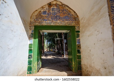 Kashgar, China - Circa September 2019 : Mosque beside the 17th century Tomb of Abakh Khoja or Xiangfei