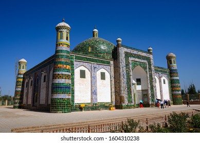 Kashgar, China - Circa September 2019 : 17th century Tomb of Abakh Khoja or Xiangfei