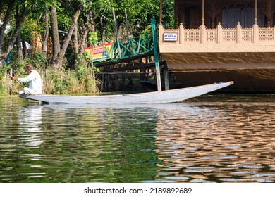 Kashmir, India, June-06-2022, Dal Lake Kashmir House Boat