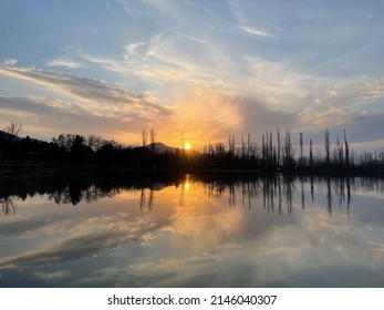 Kashmir's Sunset Near Dal Lake