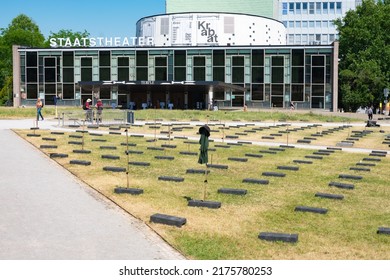 Kassel, Germany - June 24, 2022: Documenta 15 Antisemitism Scandal In Which An Artwork By Art Collective Padi Was Taken Down.