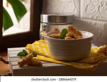 Kastengel or kue keju is Dutch influenced-Indonesian cheese cookie in the form of sticks. Kastengel is usually used as a seasonal snack during the holiday Iedul Fitri or Chistmas. Selective Focus