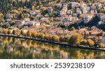 Kastoria lake Greece in Autumn