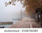 Kastoria lake Orestias in Greece 