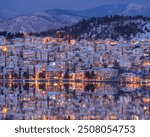 Kastoria lake in winter mood