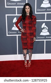 Kat Von D At The 55th Annual GRAMMY Awards, Staples Center, Los Angeles, CA 02-10-13