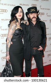 Kat Von D, Lemmy Kilmister At The Art Of Elysium 5th Annual Heaven Gala, Union Station, Los Angeles, CA 01-14-12