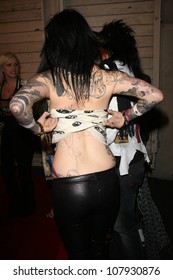 Kat Von D And Nikki Sixx  At Maxim's 2008 Hot 100 Party. Paramount Studios, Hollywood, CA. 05-21-08