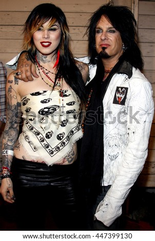 Kat Von D Nikki Sixx Maxims Stock Photo (Edit Now) 447399130 - Shutterstock