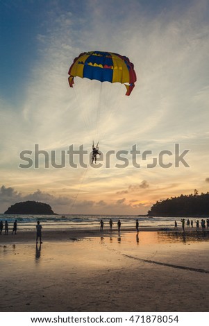 Kata Karon Beach Thailand August 21 Th Stock Photo Edit Now