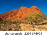 Kata Tjuṯa (many heads) or The Olgas, a group of domed rock formations (bornhardts) Uluru-Kata Tjuṯa National Park, Northern Territory, Australia