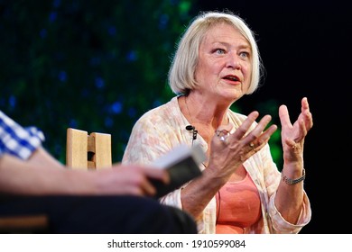 Kate Adie Speaking About The Life Of Women In WWI At Hay Festival , Hay-On-Wye, Powys, Wales On The 31st Of May 2014.
