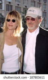 Kate Capshaw And Steven Spielberg At The Premiere Of THE CHATEAU, 8/6/2002, NYC