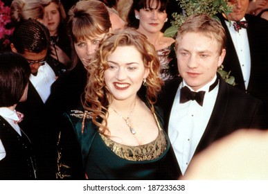 Kate Winslet W/ Companion, James Threapleton, At The ACADEMY AWARDS, LA, CA, 1998