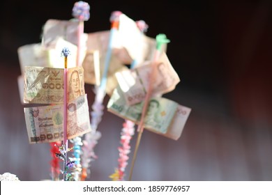 Kathina Tradition Money Making Offerings To Monks