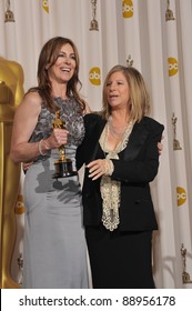 Kathryn Bigelow & Barbra Streisand at the 82nd Annual Academy Awards at the Kodak Theatre, Hollywood. March 7, 2010  Los Angeles, CA Picture: Paul Smith / Featureflash