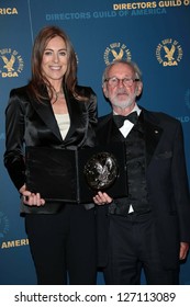 Kathryn Bigelow, Norman Jewison at the 65th Annual Directors Guild Of America Awards Press Room, Dolby Theater, Hollywood, CA 02-02-13