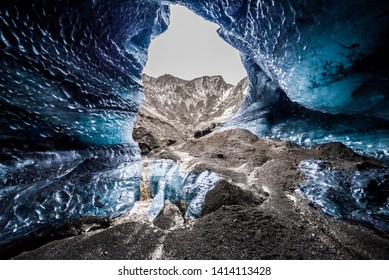 Katla Ice Cave Iceland Blue 