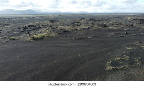 Katla Volcano Landscape In Iceland