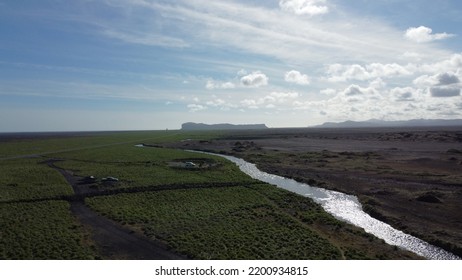 Katla Volcano Landscape In Iceland