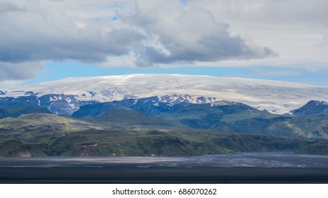 The Katla Volcano And Múlakvísl River, Iceland