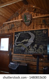 Katmai National Park, Alaska. U.S.A. June 26, 2019. Visitor’s Center, Book Store And Bear Etiquette Class.  Learning The DO’S And DON’T Of Interacting With Ursus Arctos>Alaska’s Coastal Brown Bears 