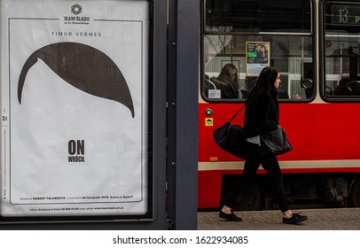 Katowice, Poland - January 16, 2020: Poster Of The Play Titled 