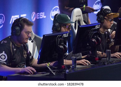 KATOWICE, POLAND - MARCH 16: Ninjas In Pyjamas At Intel Extreme Masters 2014 (IEM) - Electronic Sports World Cup On March 16, 2014 In Katowice, Silesia, Poland.