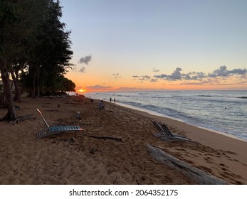 Kauai Sunrise On The Beach