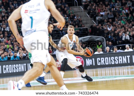 KAUNAS LITHUANIA 2017 OCTOBER 26 Euroleague Stock Photo Zalgiris Kaunas Welcome to EUROLEAGUE BASKETBALL