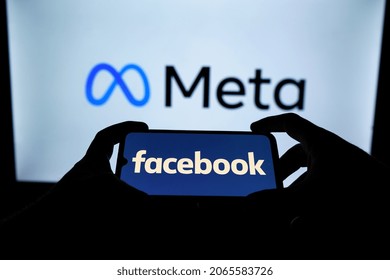 Kaunas, Lithuania - 2021 October 28: Facebook changes its company name to Meta. Meta is a social technology company