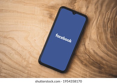 Kaunas, Lithuania - April 12, 2021:Facebook was founded by Mark Zuckerberg. It is a popular global social networking service. It is one of the world's most valuable companies.