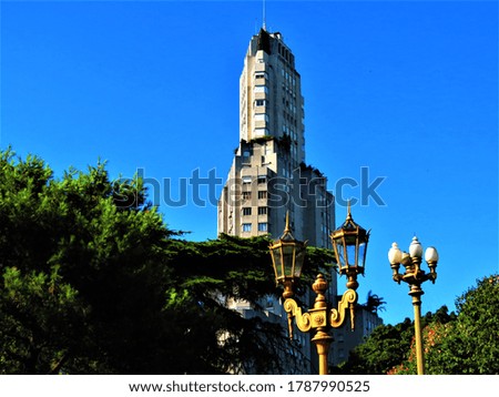 The Kavanagh Building (Edificio Kavanagh), view from San Martin Square( Plaza San Martin )in Buenos Aires,Argentina.