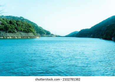 Kawachi Reservoir, An Industrial Heritage Site In Kitakyushu City, Fukuoka Prefecture