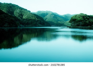 Kawachi Reservoir, An Industrial Heritage Site In Kitakyushu City, Fukuoka Prefecture