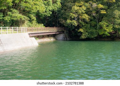 Kawachi Reservoir, An Industrial Heritage Site In Kitakyushu City, Fukuoka Prefecture