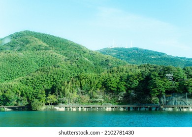 Kawachi Reservoir, An Industrial Heritage Site In Kitakyushu City, Fukuoka Prefecture