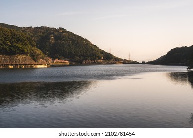 Kawachi Reservoir, An Industrial Heritage Site In Kitakyushu City, Fukuoka Prefecture