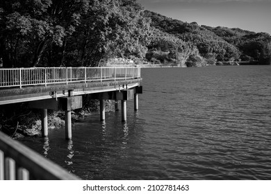 Kawachi Reservoir, An Industrial Heritage Site In Kitakyushu City, Fukuoka Prefecture