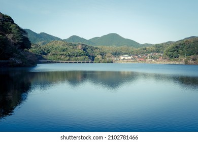 Kawachi Reservoir, An Industrial Heritage Site In Kitakyushu City, Fukuoka Prefecture