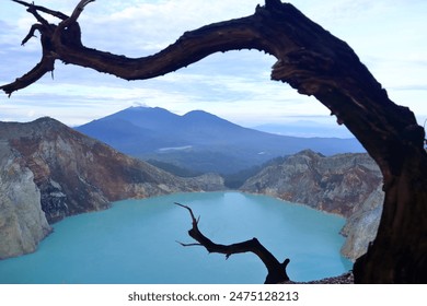 Kawah Ijen, the poisonous lake in the Ijen crater. Java, Indonesia