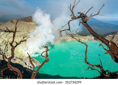 Kawah Ijen Vulcano, Java, Indonesia