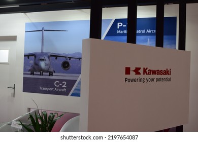 Kawasaki C-2 Company Chalet At Dubai Airshow 2019. 