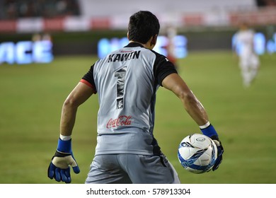 Kawin Thamsatchanan Of Muangthong United In Action During Toyota Premier Cup 2016 Between Muangthong United And Sanfrecce Hiroshima At Suppachalasai Stadium On February 4,2017 In Thailand.