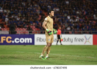  Kawin Thamsatchanan Of Thailand In Action During The 2018 FIFA World Cup Asian Qualifiers Match Thailand And UNITED ARAB EMIRATES At Rajamangala Stadium On June 13,2017 In Bangkok,Thailand.