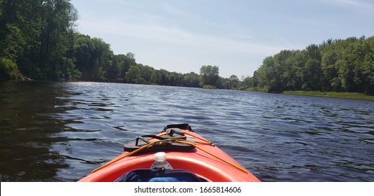 Kayak In The Ausable Chasm River